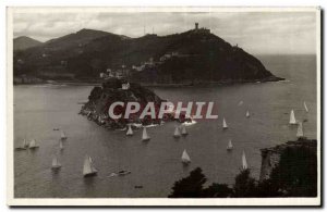 Old Postcard Spain Espana Spain San Sebastian Vista desde el Monte Urgull