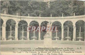 Old Postcard Versailles Chateau (Park) The Colonnade Monsart The Removal of P...