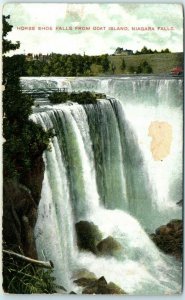 M-23098 Horse Shoe Falls from Goat Island New York Niagara Falls Canada