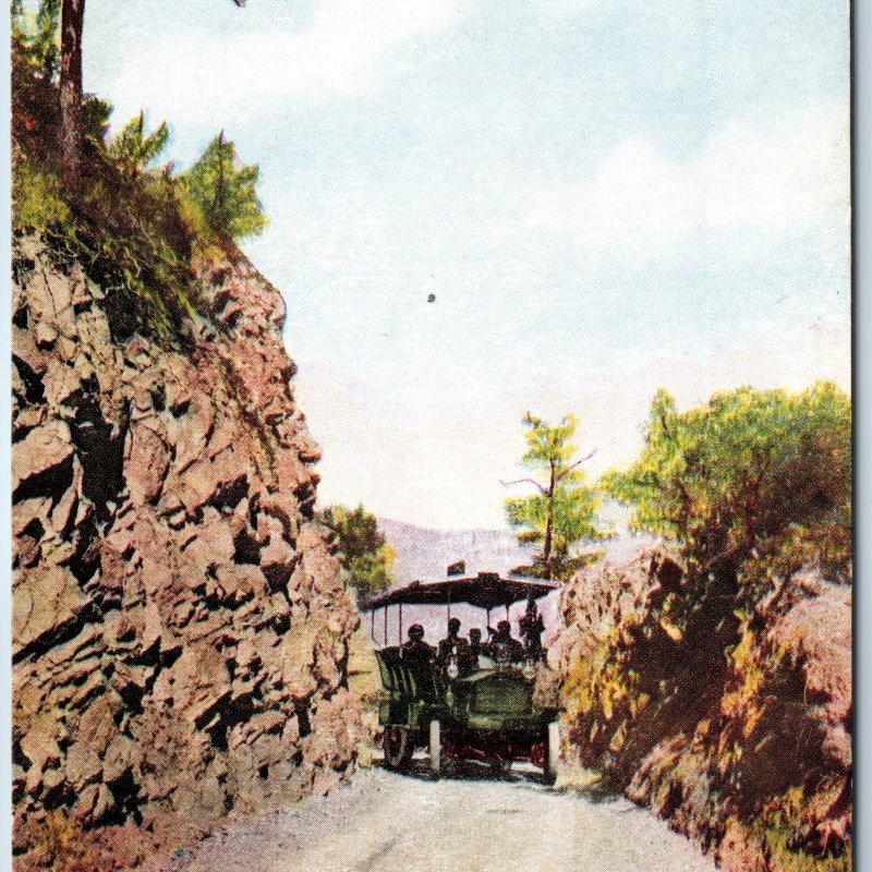 c1910s Manitou CO Gateway to Eagles Nest Crystal Park Auto Tour Trip Car PC A206