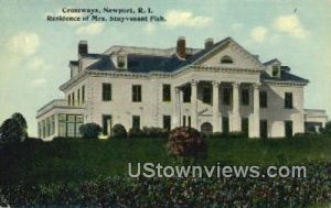 Crossways, Residence of Mrs. Stuyvesant Fish - Newport, Rhode Island RI  