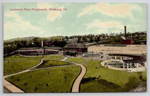 Pittsburg PA Lawrence Park Playground Pittsburgh Pennsylvania Postcard C49