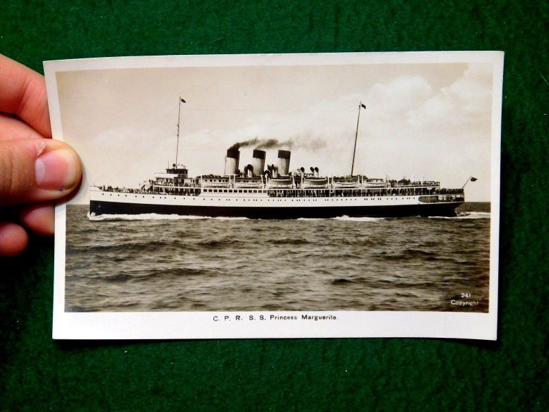 Circa 1910 RPPC C.P.R. S.S. Princess Marguerite Steamship Real Photo P25 