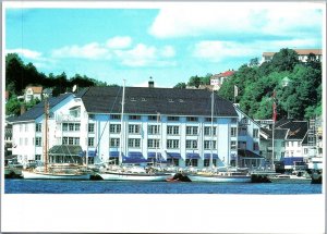 HANDCRAFTED CONTINENTAL SIZE POSTCARD ARENDAL NORWAY