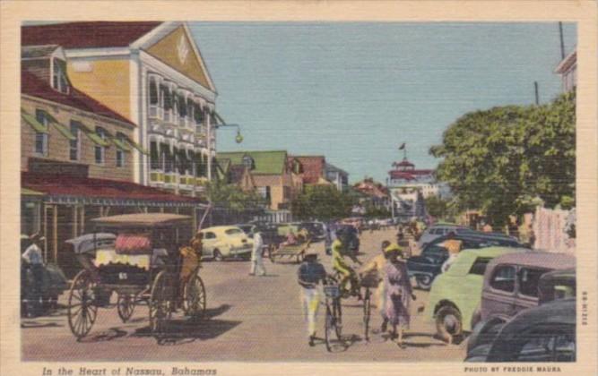 Bahamas Street Scene In The Heart Of Nassau Curteich