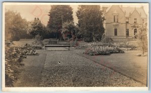 c1900s Sunken Gardens Baklands RPPC Real Photo England Canada ? A75