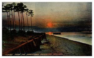 16021  Jamestown Expo 1907   Sunset