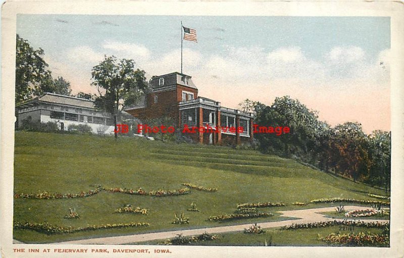 5 Postcards, Davenport IA, Various Views, Hotel-Park-School-Masonic Temple 