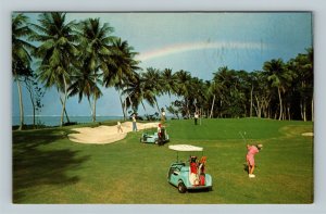 Dorado PR, East Course, Hotel Golf & Tennis Club, Chrome Puerto Rico Postcard