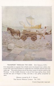 Transport Through The Ages 3rd Century Roman Ships Postcard