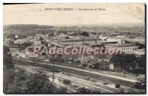 Postcard Old Saint Cyr L'Ecole VUe Generale De Ecole