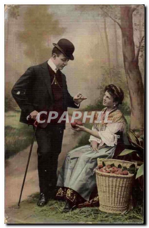 Fantaisie - Femme - Apple Seller (carte hongroise Hungary Hongrie)