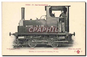 Postcard Old Train Locomotive handling Machine capstan 2035