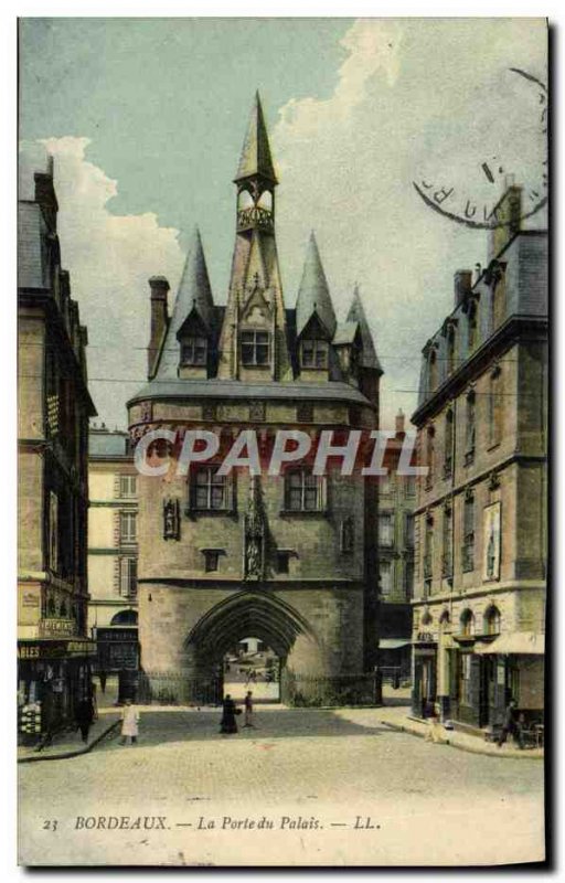 Old Postcard Bordeaux The Palace Gate