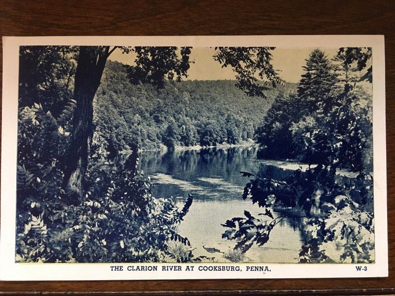 1946 The Calrion River at Cooksburg, Pennsylvania PA D16