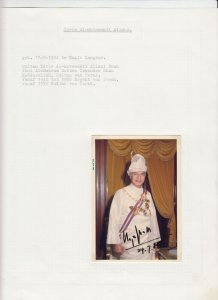 Idris Al-Mutawakil Allahi Original Autograph on Photo, Royalty Perak (L6255)