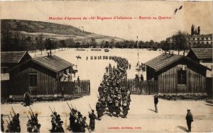 CPA Militaire Toul - Marches d'épreuves du 156e Régiment (90387)