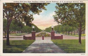 Nebraska Kearney Looking East From State Teachers College