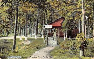 Deal Lake New Jersey~Ross Fenton Farms~Private Grounds Sign~Rustic Bridge~1910