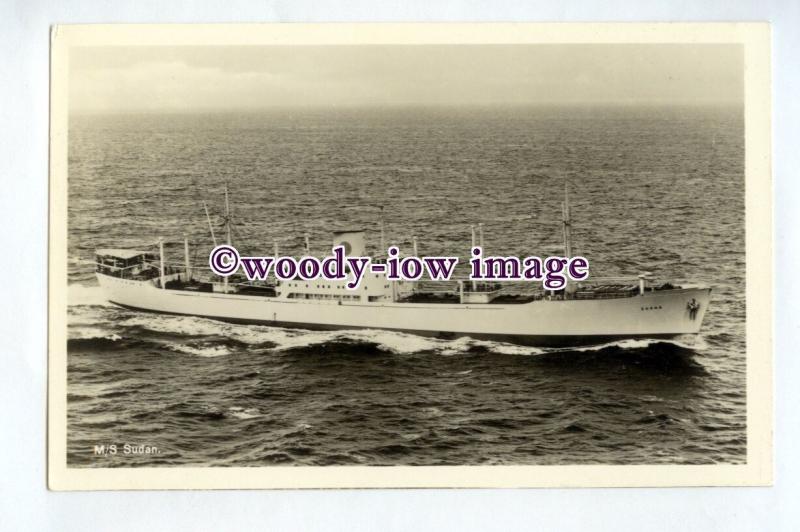 pf0323 - Swedish East Asia Cargo Ship - Sudan , built 1953 - postcard