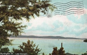 Vintage Postcard 1908 Le Champlain Scenic Water Adventure Burlington Vermont VT