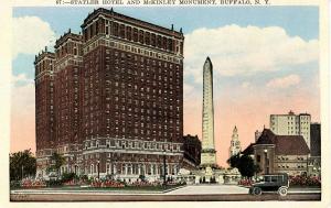 NY - Buffalo. Statler Hotel & McKinley Monument