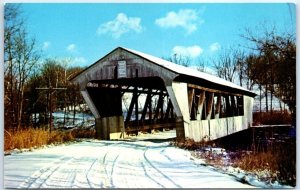 Postcard - A Pretty Setting In Western Ohio, the Brubaker Covered Bridge - Ohio