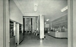 c. 1910 Vintage Pathfinder Hotel Fremont Inside View Lobby, NE Postcard P14