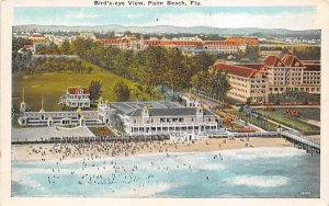 Bird's-eye View of Palm Beach, FL, USA Florida