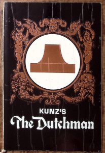 1955 KUNZ'S THE DUTCHMAN RESTAURANT MENU FOURTH STREET LOUISVILLE KENTUCKY Z5559
