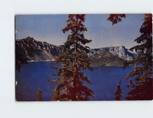 Postcard Crater Lake Oregon USA