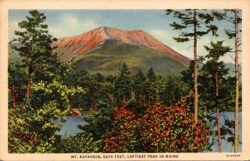 Maine Mount Katahdin Loftiest Peak In Maine Curteich