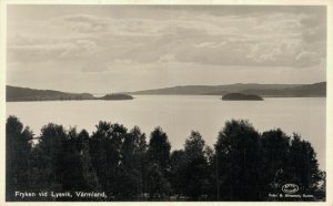 Sweden Fryken vid Lysvik Värmland RPPC 06.53