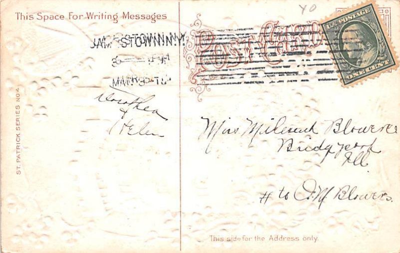 Saint Patricks Day  Saint Patricks Day Postcard