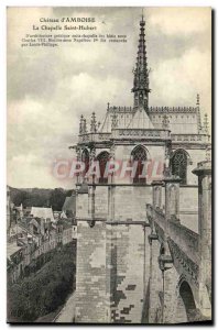 Old Postcard Chateau d & # 39Amboise La Chapelle Saint Hubert