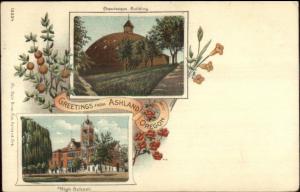 Ashland OR Multi-View FINE LITHO 1906 RPO Cancel Postcard