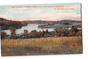 South Framingham Massachusetts MA Postcard 1907-1915 Normal Hill and Nobscot Mt
