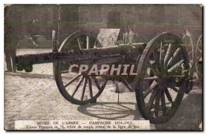 Paris Postcard Museum of Old & # 1914 campaign 39armee 1915 Canon french (mil...