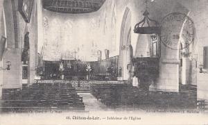 BF16192 chateau du loir interieur de l eglise  france front/back image