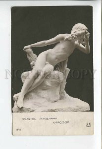3176898 NUDE Narcisse Narcissus by GERMAIN vintage SALON 1911