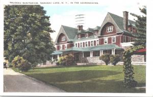 Trudeau Sanitarium, Saranac Lake, NY Adirondacks c1943 Vintage Postcard H21