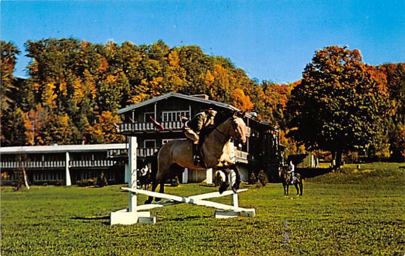 Waitsfield, VT, USA Alpen Inn Horse Racing Unused 