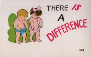 gender reveal postcard?  There IS a Difference