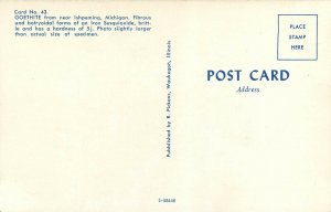 Geothite Ishpeming Michigan MI Card 43 Postcard