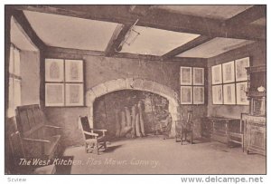 Interior, The West Kitchen, Plas Mawr, CONWAY, Wales, UK, 1900-1910s