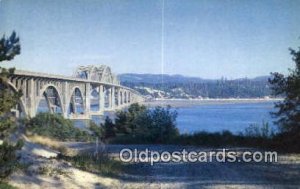 Waldport Bridge - Oregon OR Postcard