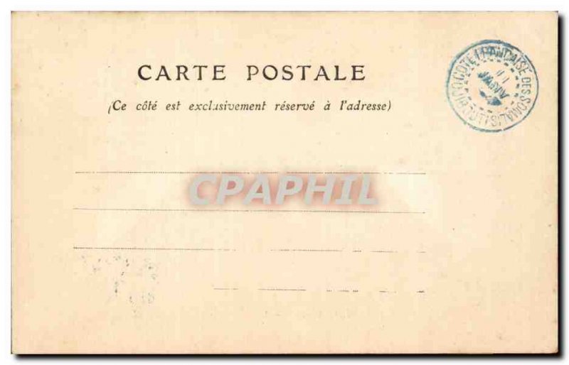 Old Postcard Cote des Somalis Djibouti Police Station blocks