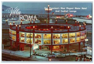 c1950's Villa Roma Motor Hotel San Francisco California CA Vintage Postcard