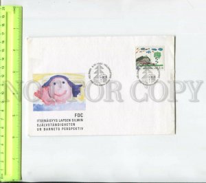 468311 FINLAND 1992 year Children's drawings First day cover