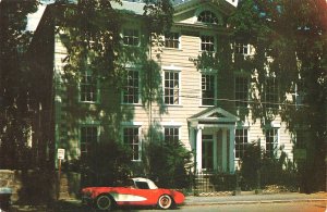 Marblehead MA Marblehead Historical Society Red Corvette, Postcard 